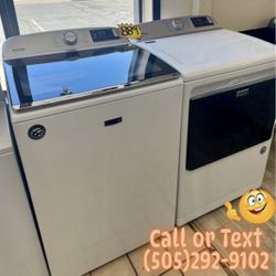 Glass Top Maytag Washer & dryer Set 
