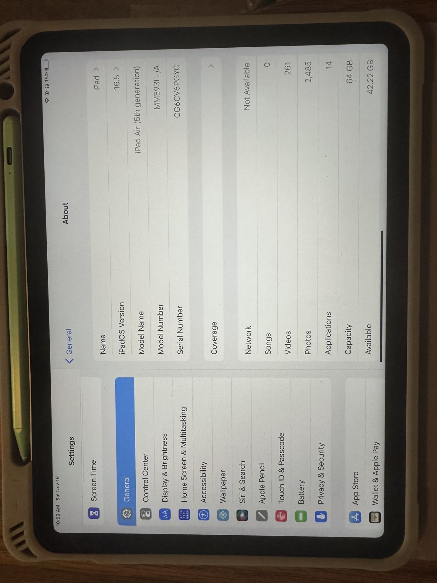 Early 2022 Apple iPad Air 5th Gen (10.9 inch, Wi-Fi, 64GB) Blue