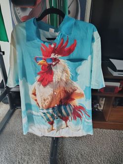 Rooster button up shirt