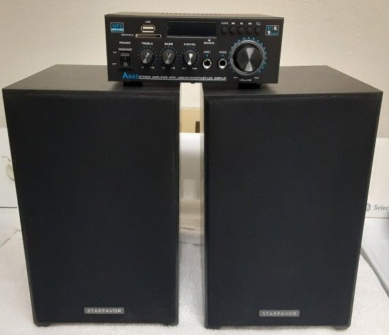 Stereo Receiver With Speakers