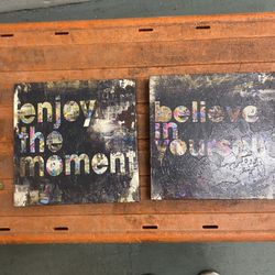 Pair of Motivational Wall Prints 