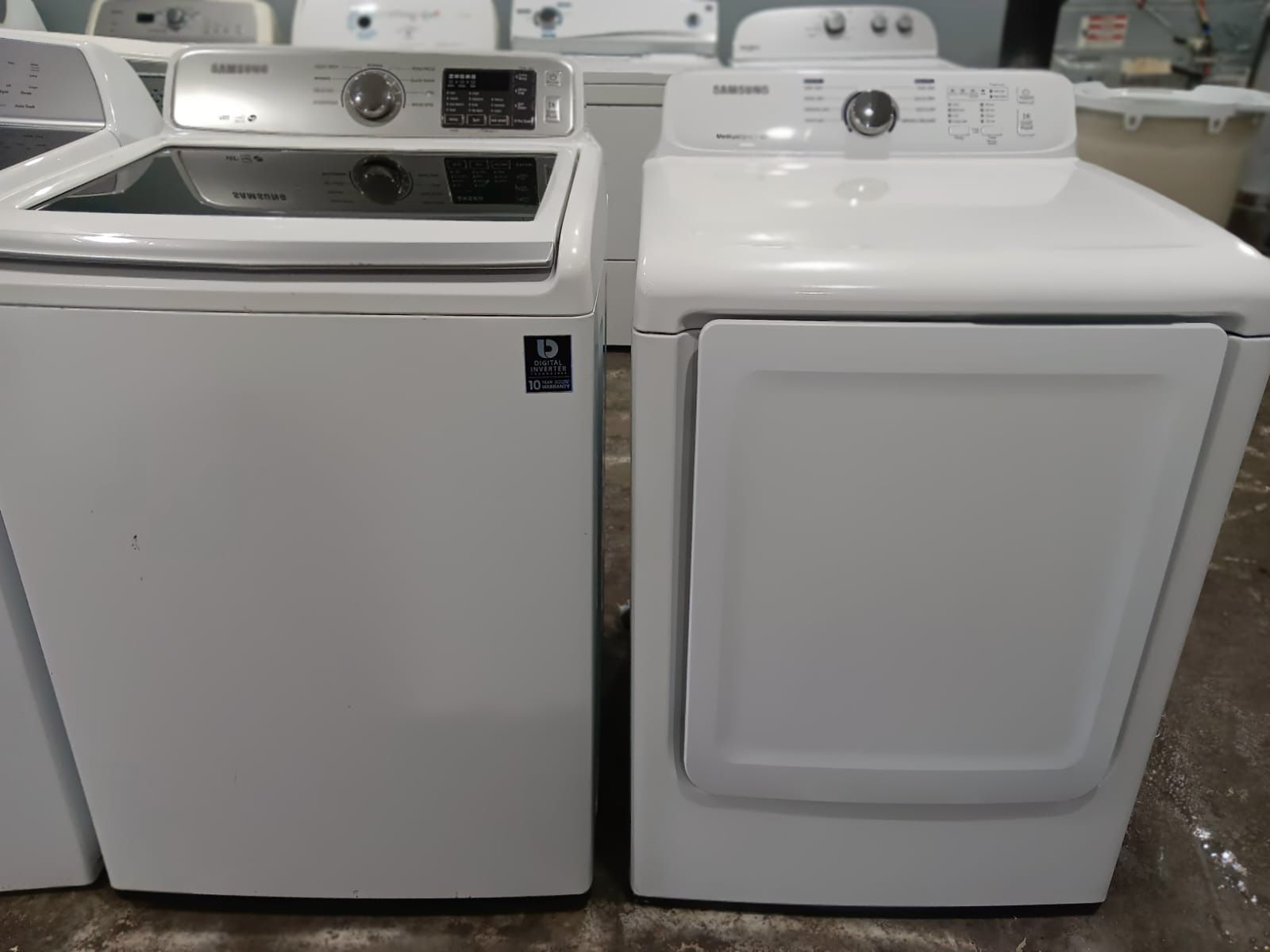 Samsung SET Washer And Dryer Electric 