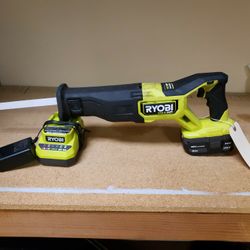 Ryobi PBLRS01 18 Volt Sawzall With Battery And Charger 