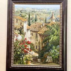 Tuscan Countryside Framed Painting 
