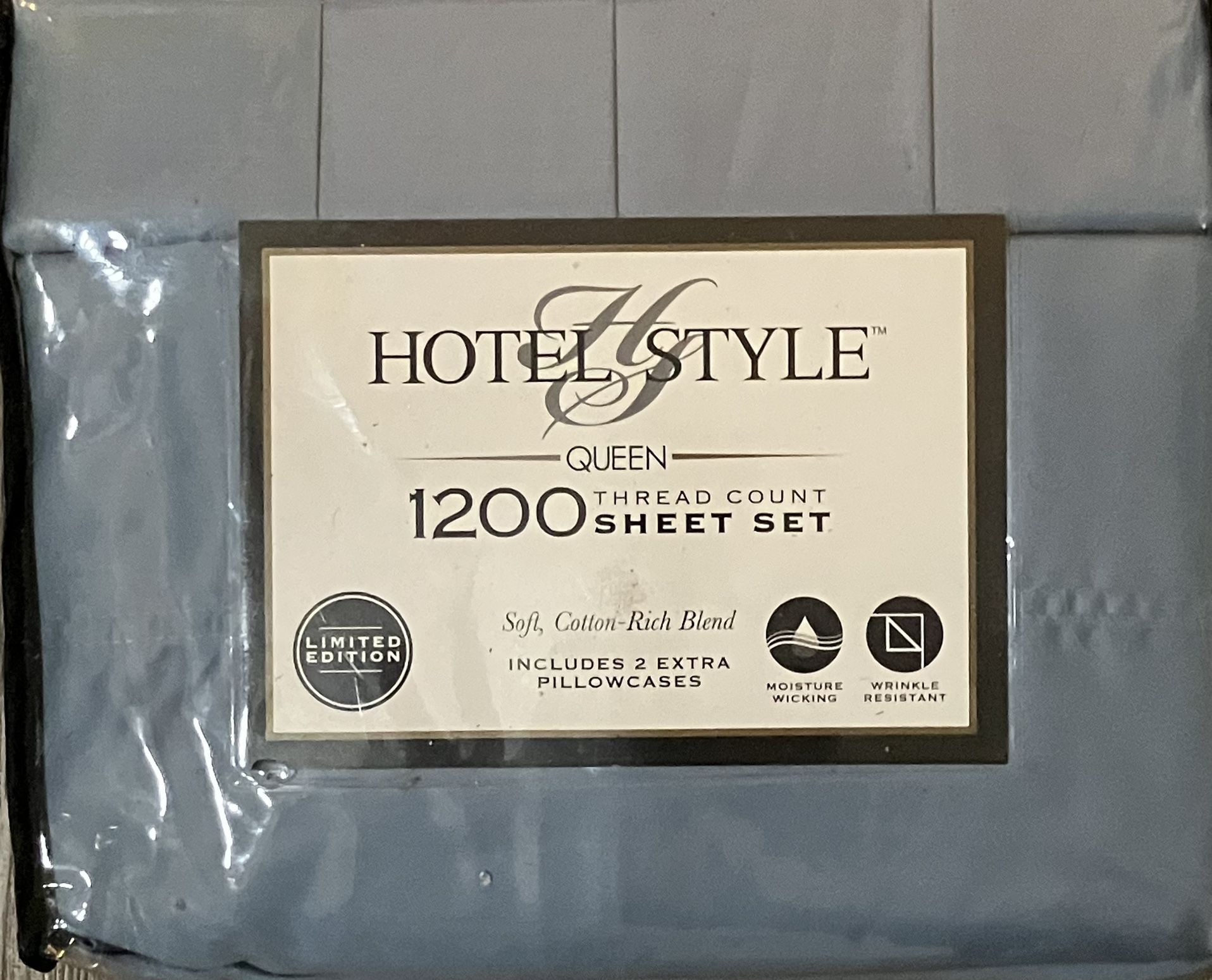 Hotel Style 1200 Thread Ct Cotton Sheets  Sz Queen 