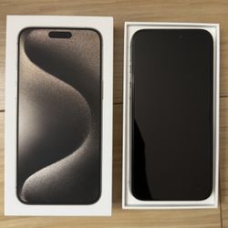 UNLOCKED iPhone 15 Pro Max, 256GB – Natural Titanium 