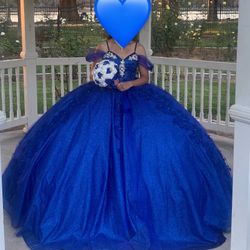 Sweet Fifteen Dress Royal Blue