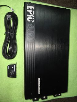 Epic Audio Amp 2000 mono wit base nob