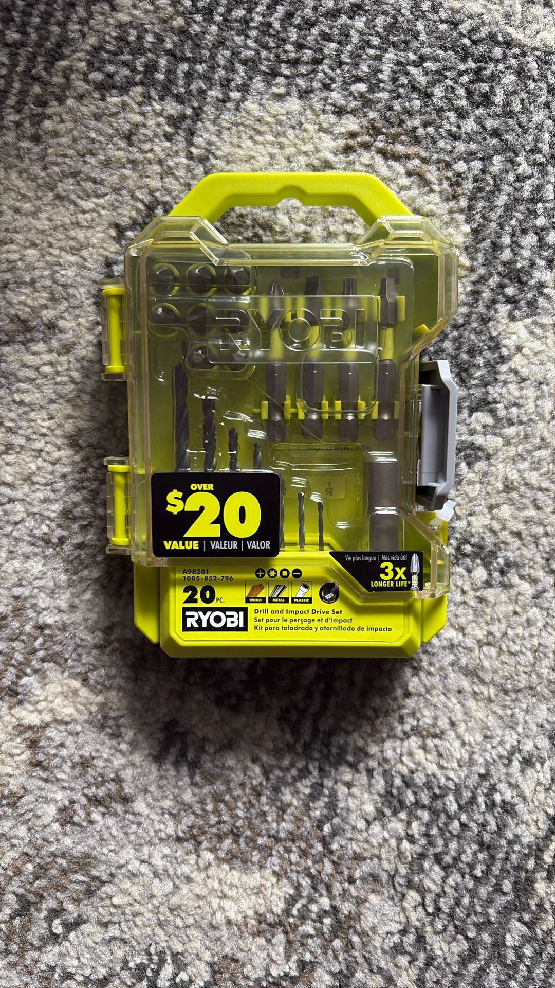 Ryobi 20 Pc. Drill And Impact Drive Set