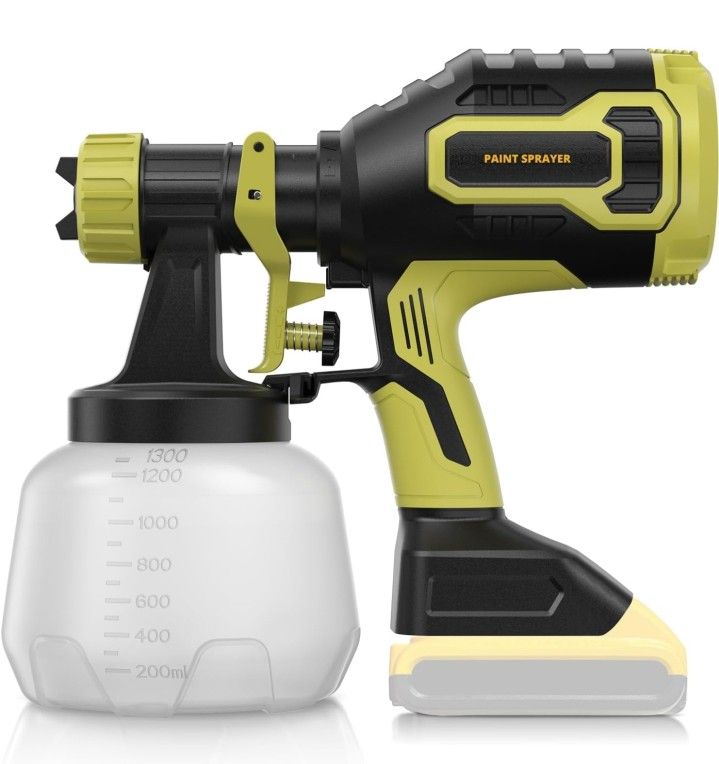 Brushless Cordless Paint Sprayer Compatible with Dewalt 20V Battery(Battery Not Included),