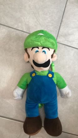Luigi plushie backpack