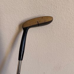 Vintage Wooden Head Blade Putter - Neumann Grip Golf Club