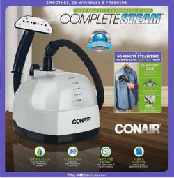 Con air Ultimate Fabric Steamer GS28B Full Size Smoothes de-wrinkles & freshens