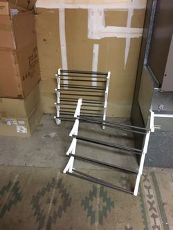 Two Matching Plastic Hanging Shoe Racks