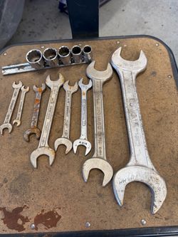 British Witworth wrenches and tap/die