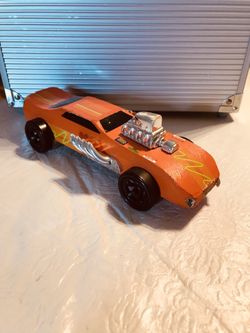 6.5’ inch wooden car, some decals are peeling off
