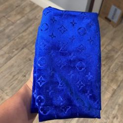 Blue Louis Vuitton Fabric 