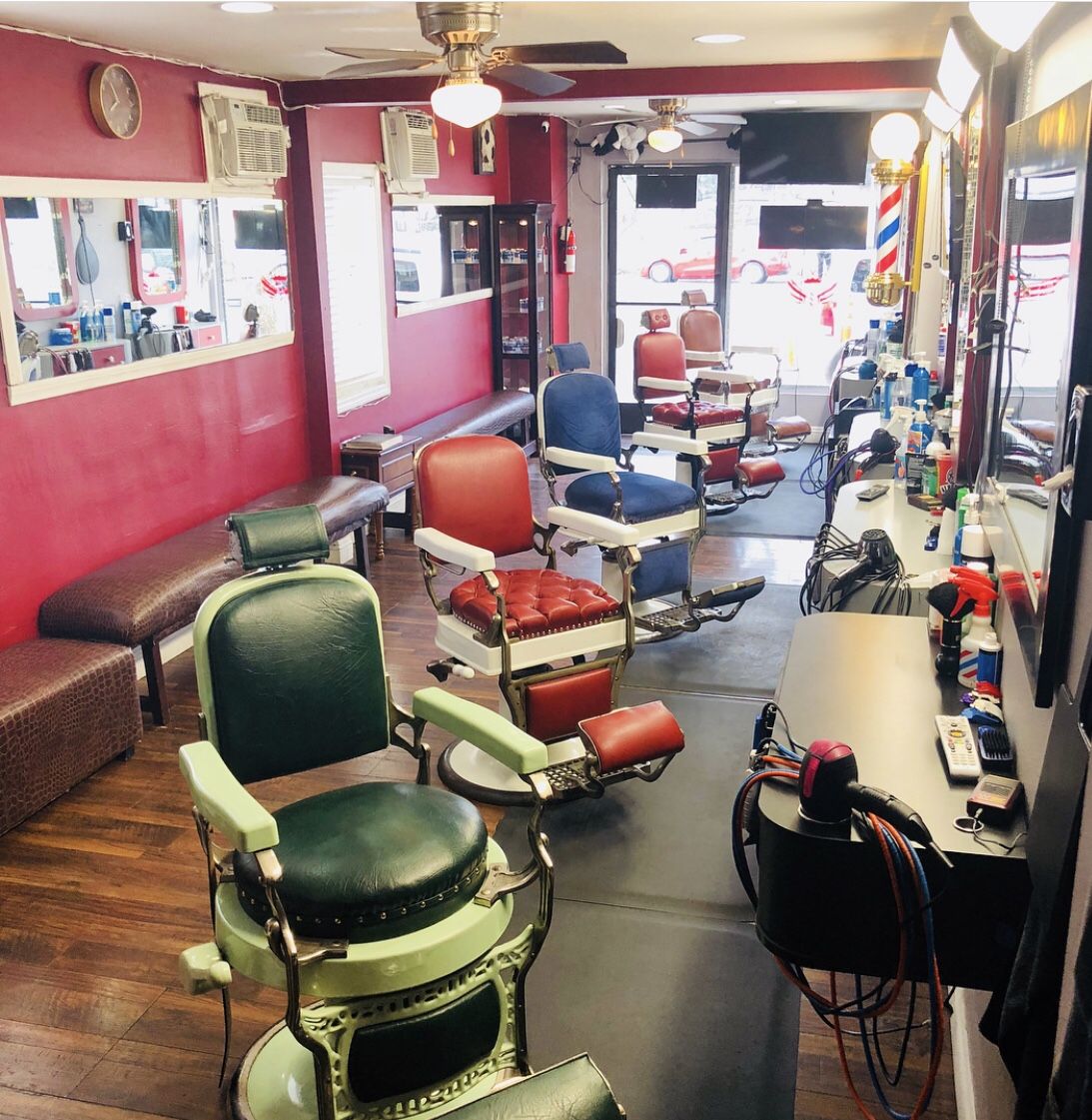 Barber shop stations