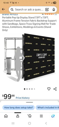 Backdrop stand NEW no cover included