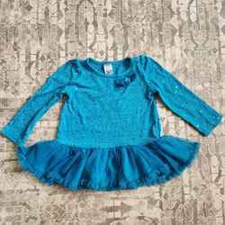 3T Swiggles Girl's Turquoise Sweater Tutu Dress
