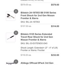 Nissan Frontier Suspension Kit 