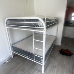 Full Over Full Bunk Bed With 2 Mattress All New Furniture Free Delivery Free Installation