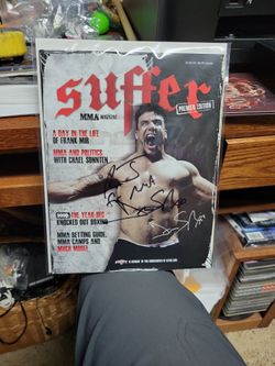 Frank Mir Autographed Magazine