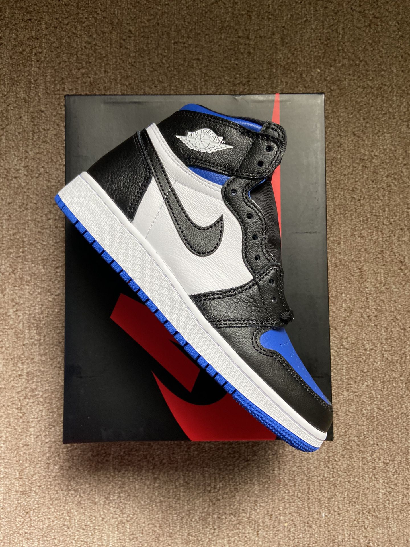 Brand new Jordan 1s “ royal toes “ size 5y