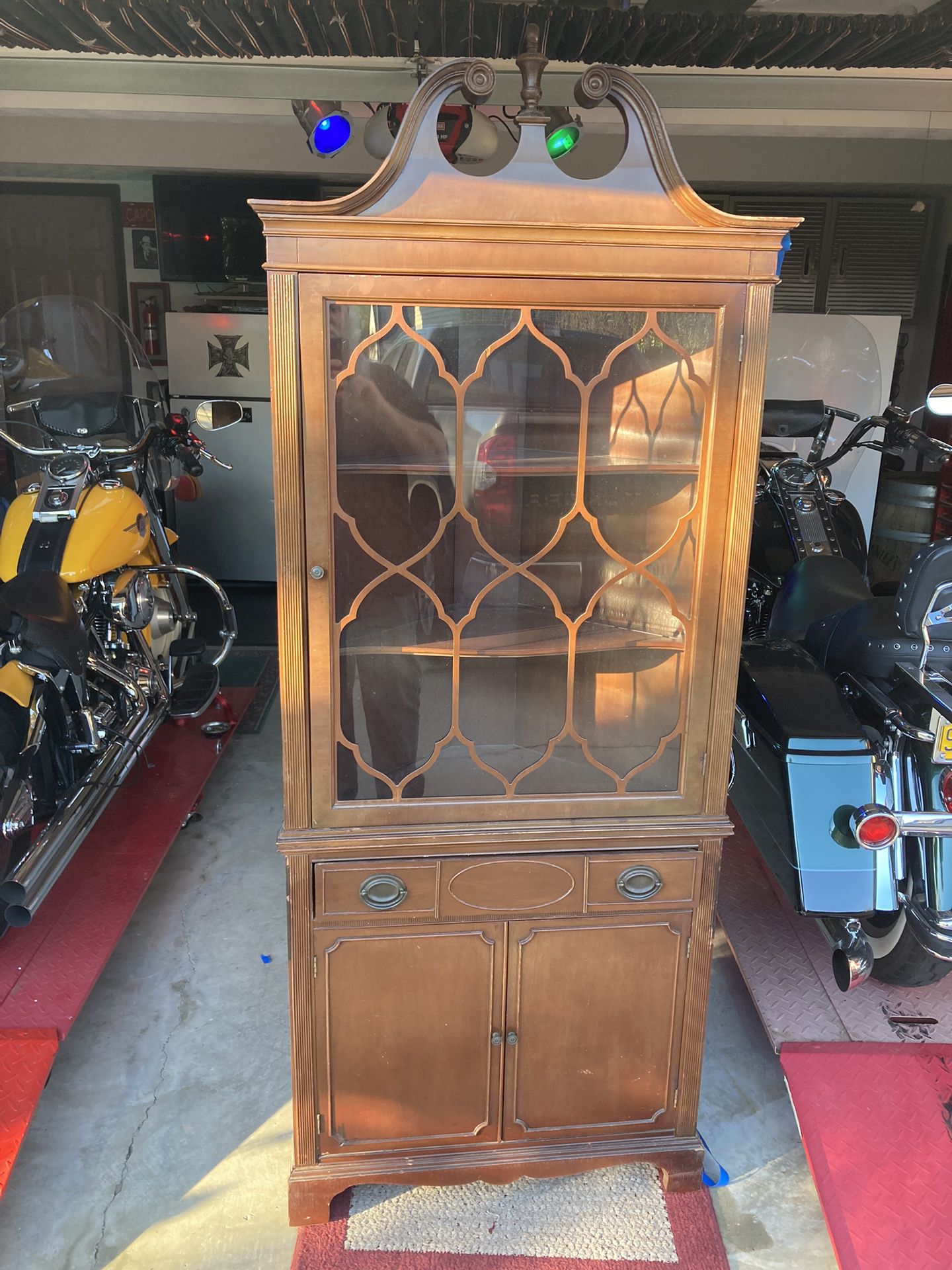 Antique corner cabinet. Price to sell.