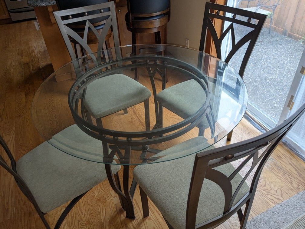 Glass Dining Table With Chairs
