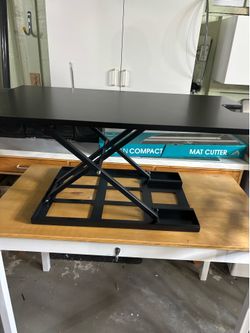 Black standing desk