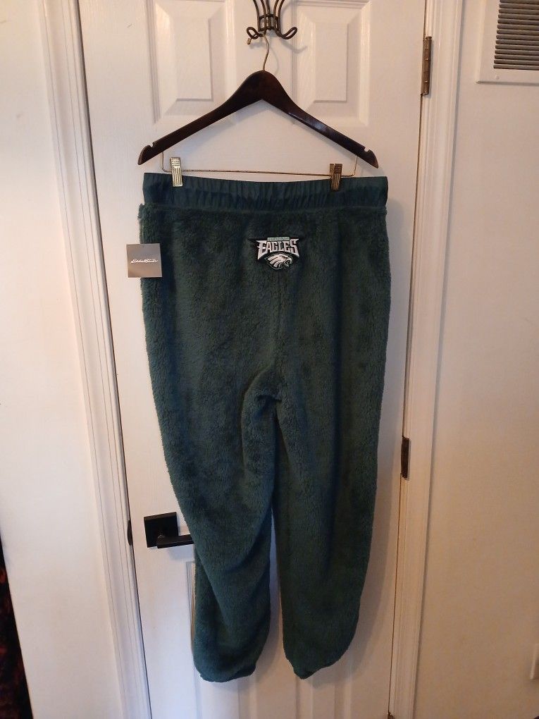 Eddie Bauer Philadelphia Eagles Warm Fuzzy Fleece Pants Large Tall NWT