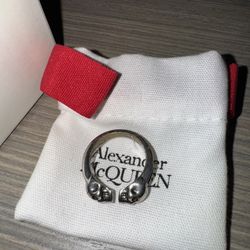 Authentic Alexander McQueen Ring Size 8