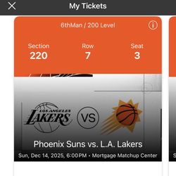 Lakers Vs Suns Tickets 