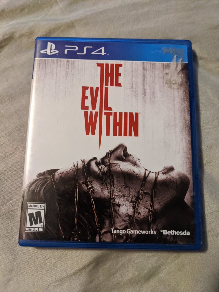 The Evil Within Sony Playstation 4 PS4 Very Good Clean Survival Horror Game