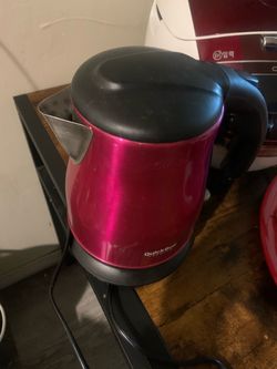 QuickBoil Electric Kettle Pink Stainless Steel