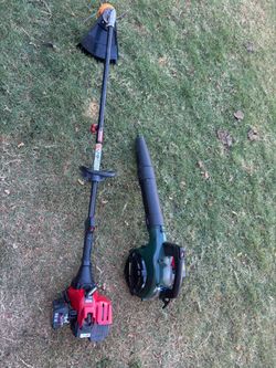 Weedeater and blower