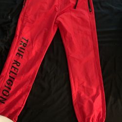 True Religion Jogger Pants Red