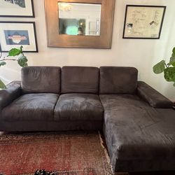 Grey L shaped Sectional Sofa