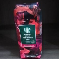 Starbucks Espresso Roast Whole Bean Decaf Coffee 16oz