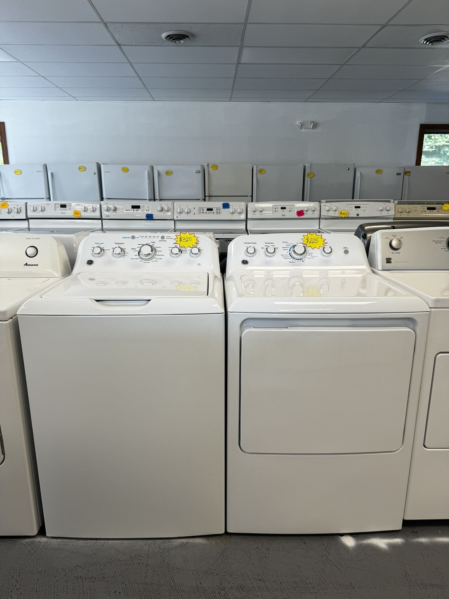 GE Electric Washer Dryer Set Stackable Used As New Both Works Perfectly 1216 Hartford Turnpike Vernon CT