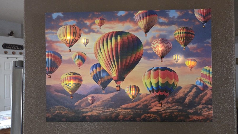 Led Canvas Balloon Frame 24x14