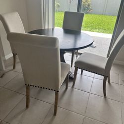 Round Dining Table 4 Chairs