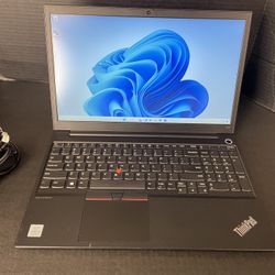 Lenovo ThinkPad E15 256 gb ssd 8gb ram 2.10 GHz windows 11 i3 10th Gen