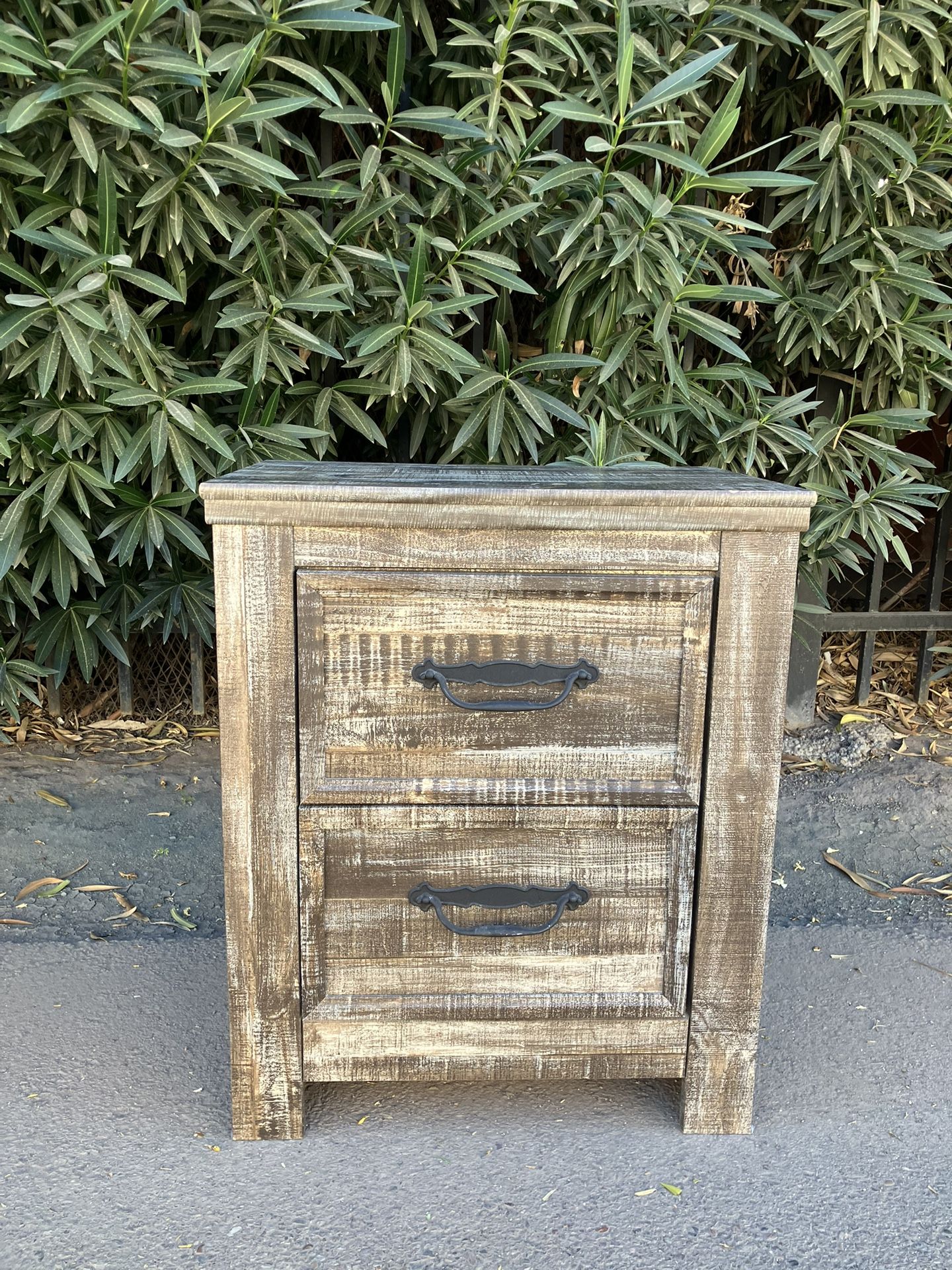 Rustic Wood Nightstand