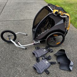 Burley Cub X 2 Seat Stroller/Bike Trailer
