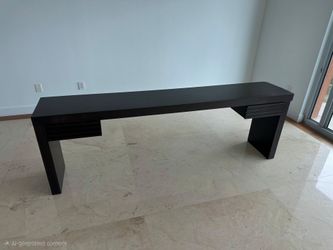 Modern Extra-Long Black Console Table / Entertainment TV Stand