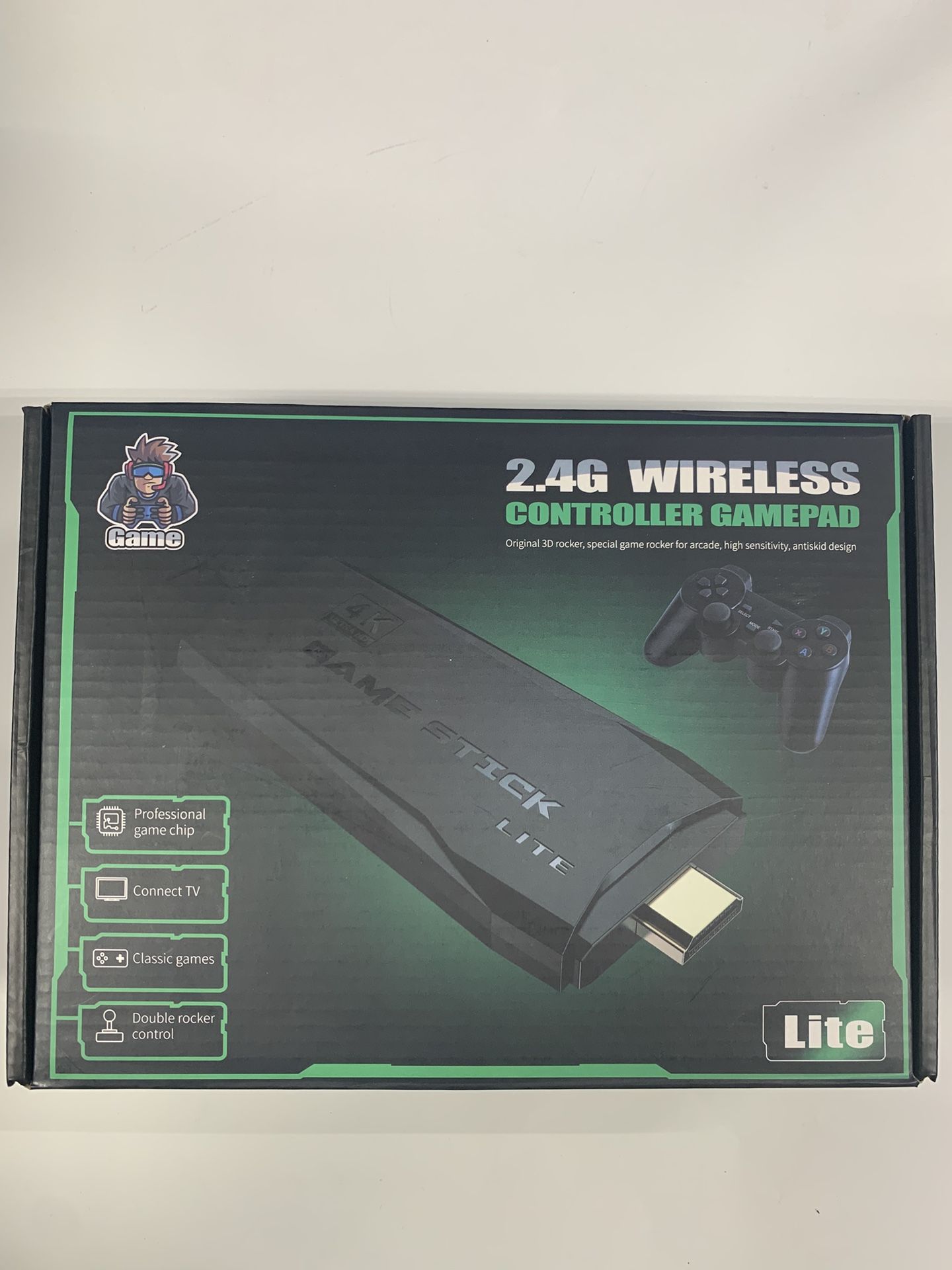 2.4G WIRELESS CONTROLLER GAMEPAD Original 3D rocker, special game rocker for arcade, high sensitivity, antiskid design