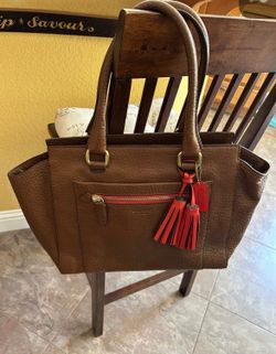 Nice leather Coach bag large
