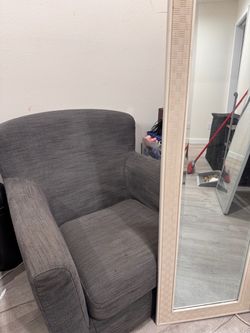 Mirror and sofa chair